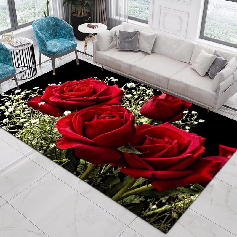 Commercial Printing Format - Home Decor Entrance Door Mat Flower