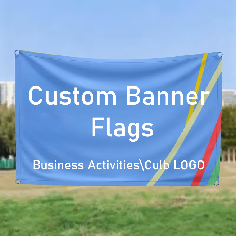 Commercial Printing Companies - Custom Flag Banner for Personalized Logo