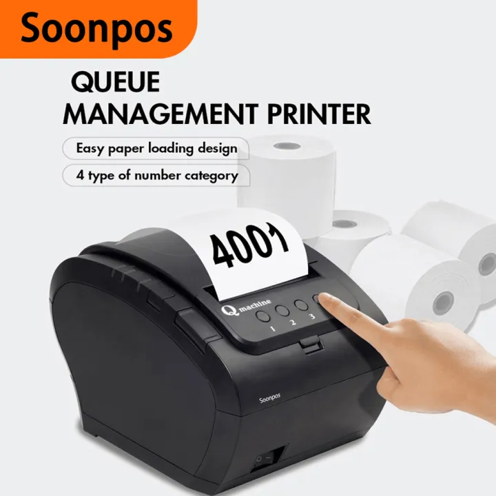 Soonpos 80mm Queue Ticket Ther - Commercial Printing Inc review and price